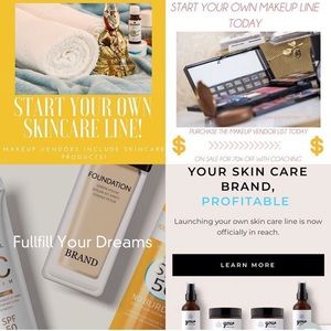 MAKE UP AND SKINCARE VENDORS LIST!!